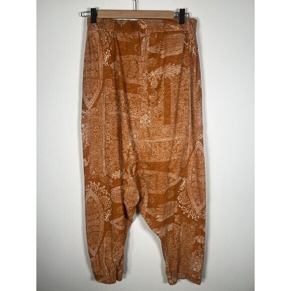 Intimately Free People harem balloon batik hippie paisley tribal pants M comfy - Picture 3 of 12